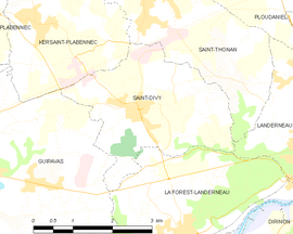 Mapa obce Saint-Divy