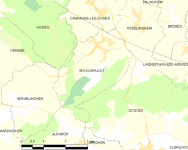 Mapa obce Bouquehault