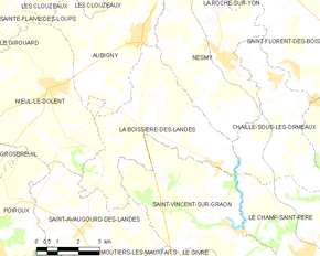 Poziția localității La Boissière-des-Landes