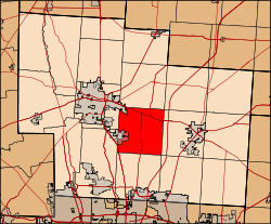 Location of Berlin Township in Delaware County