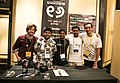 Wikitongues booth at the Wikimania 2018 community village