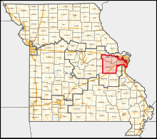 Description de l'image Missouri's 2nd congressional district (since 2023).svg.