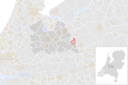 Locatie van de gemeente Renswoude (gemeentegrenzen CBS 2016)