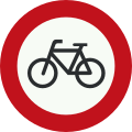 C14: No access for bicycles or for non-motor-powered invalid carriages