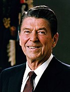 Oficiala Portreto de-prezidanto Reagan 1981-altranĉit