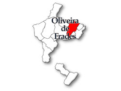 Localização no Município de Oliveira de Frades