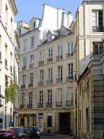 Rue Debelleyme : tracé en arc-de-cercle de la rue projetée à l’arrière de la place de France