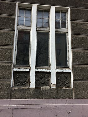 Window with Art Nouveau decoration
