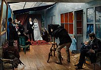 Новобрачные у фотографа. 1879, Лионский музей изобразительных искусств.