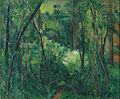 Paul Cezanne, Interior of a forest, c. 1885.