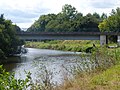 Le pont de la Rochette, sur l'Oust, entre Josselin et Guégon.