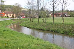 Křetínka River in Prostřední Poříčí