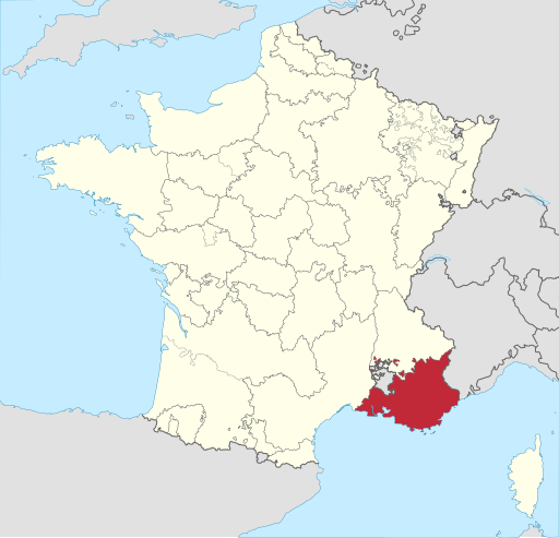 Location of Comté de Provence