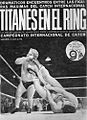 Un manifesto pubblicitario di Titanes en el Ring