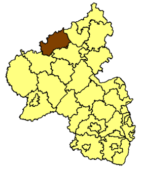 Landkreis Ahrweilers beliggenhed i Rheinland-Pfalz