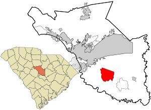 Location in Richland County and the state of South Carolina.