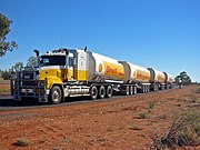 Road train in Australia