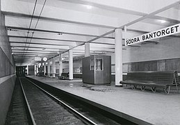 Södra Bantorget tram station, 1930s