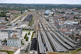 Gare d'Amiens depuis la tour Perret.