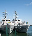 HMS Spårö (M12) és HMS Skaftö (M13) aknakutató hajók; egyikük fél évig vett részt a szomáliai kalózok elleni nemzetközi küzdelemben