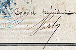 Signature de Jacques Albert Verly