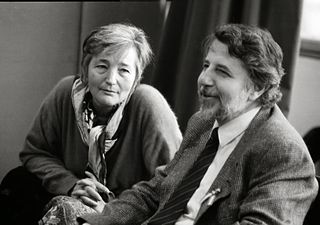 Avec Ottilia Solt. Photo de Lenke Szilágyi