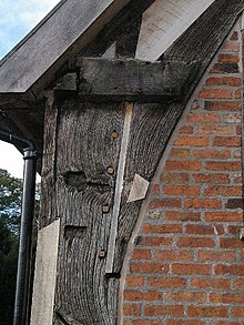 A jointed cruck St. Michael's Church Baddiley - geograph.org.uk - 272728.jpg