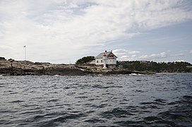 View of the old and new lighthouse