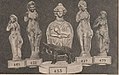 Statuettes de l'époque gallo-romaine et petit bœuf Apis en bronze découvertes dans le temple de la villa gallo-romaine des Bosséno