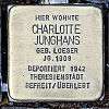 Stolperstein Luxemburgerallee 16 Junghans Charlotte