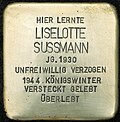 Stolperstein für Liselotte Sussmann (Alte Wallgasse 10)