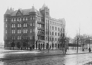 Huset i ensam majestät omkring år 1900.