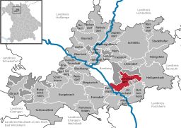 Läget för Strullendorf i Landkreis Bamberg