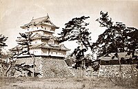 View of Takamatsu castle in Sanuki Province, photograph, 1882