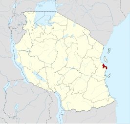 Kaart van Dar es Salaam