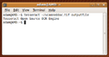 Tesseract 2.03 running on Gnome Terminal 2.26.0 on Ubuntu 9.04