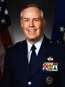 General Thomas S. Moorman Jr. was the first space operations officer to serve as commander of Air Force Space Command and be appointed a four-star general. He was the only space officer to serve as Vice Chief of Staff of the United States Air Force. Thomas S Moorman Jr.jpg