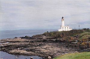 English: Turnberry Lighthouse. Built on the ru...