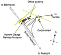 Tywyn Wharf station map