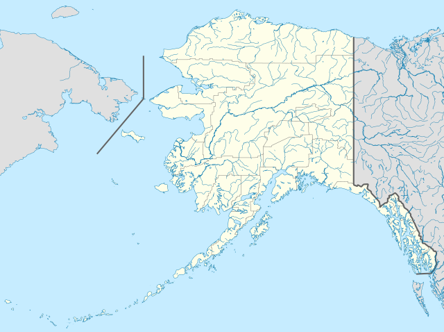 Localización de las islas en Alaska