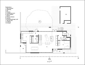 Plan bottenvåning år 1970.