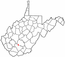 Location of Pax, West Virginia