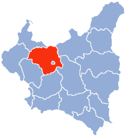 Location of Warsaw