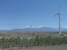 A Goldwind wind farm outside of Urumqi, Xinjiang Wind Farm Outside Urumqi.jpg