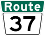 Route 37 marker
