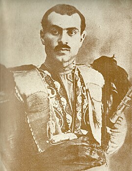 Гарегин Нжде в Горисе, столице Республики Горная Армения, 1921 год