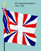 Drapeau du 69e régiment d'infanterie de ligne de 1791 à 1792