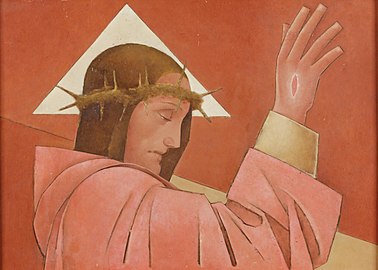 Kristus med tornekrone og en velsignende gestus, 1930 (Christus mit Dornenkrone in segnender Haltung)