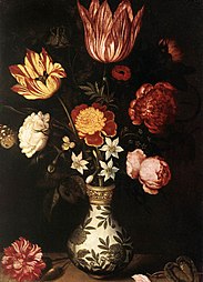 Nature morte aux fleurs dans un vase Wan-Li (1619), Rijksmuseum, Amsterdam