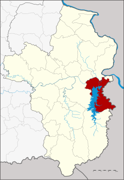 Karte von Ubon Ratchathani, Thailand, mit Sirindhorn